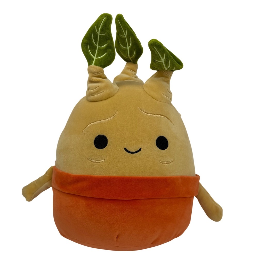 Squishmallows Harry Potter Mandrake Plush Tan Orange 8 Inch Wizarding World 2023